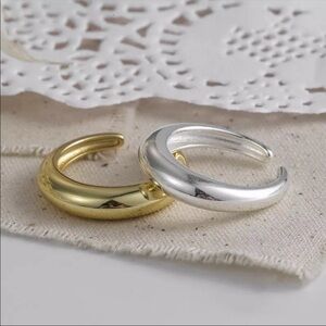 𝅺💎new 18k Gold/ 925 Sterling Silver Minimalist Ring